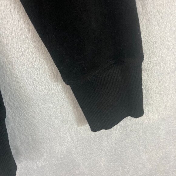 WILT Slouchy Velour Cardigan Sweater Black Womens XS Velour Made In USA Boxy - Picture 12 of 12